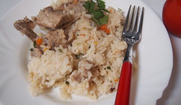 Свинско с ориз във фурна