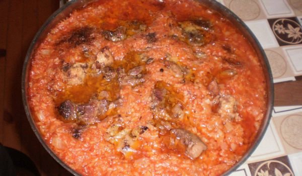 Свинско със зеле и ориз