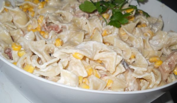 Талиатели с бекон и гъби