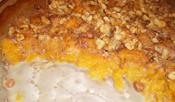 Тиква с мляко и ориз на фурна