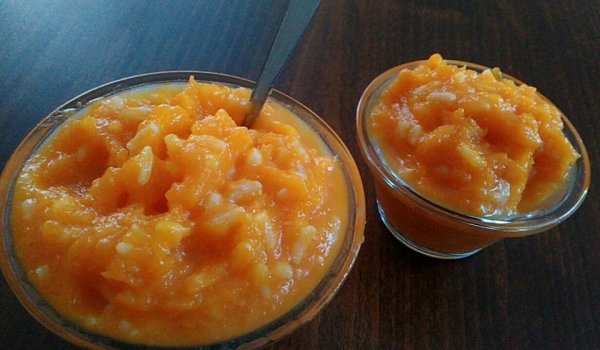 Тиквена каша с ориз и масло