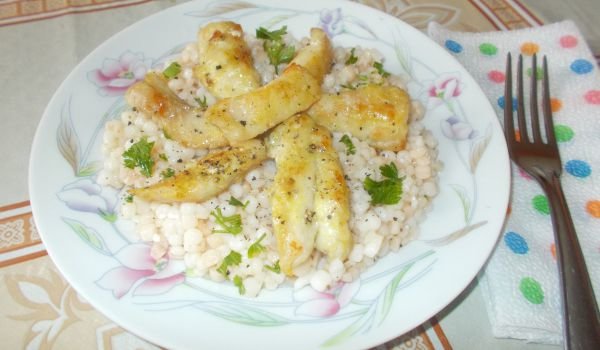 Топло предястие с кускус и пиле