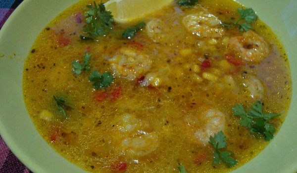 Царевична Супа със Скариди