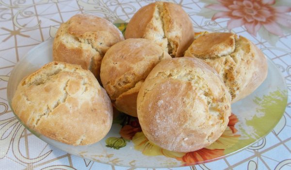 Царевични хлебчета с бакпулвер и масло
