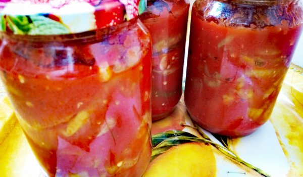 Туршия от чорбаджийски чушки със сос