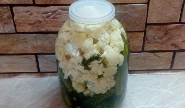 Туршия от карфиол и корнишони