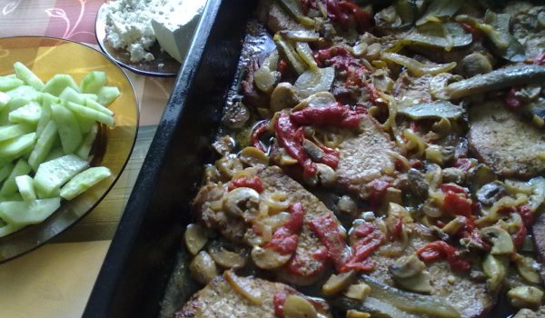 Уникални вратни пържоли на фурна