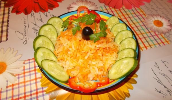 Витаминозна салата от гулия с моркови