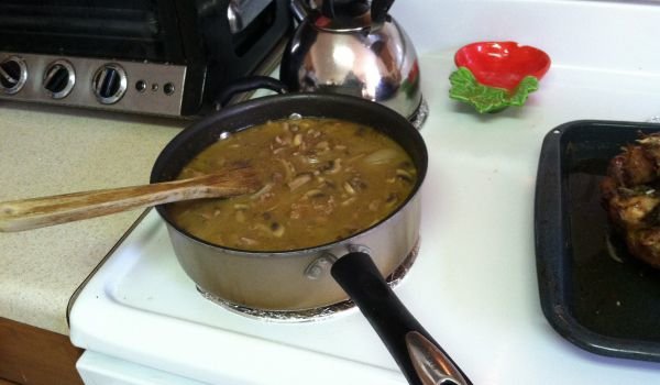 Вкусна гъбена каша