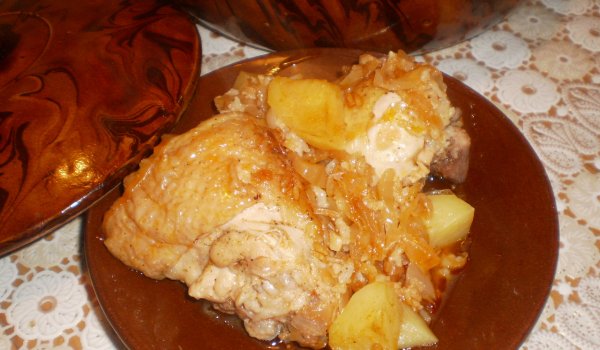 Вкусна пилешка капама в гювеч