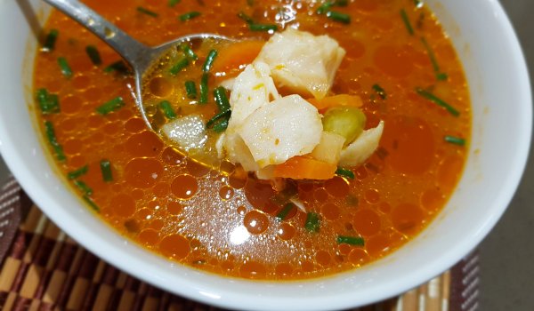 Вкусна супа от мерлуза