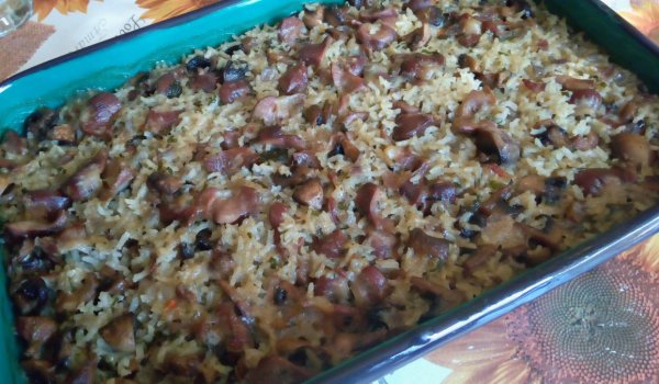 Воденички с Ориз и Гъби на Фурна