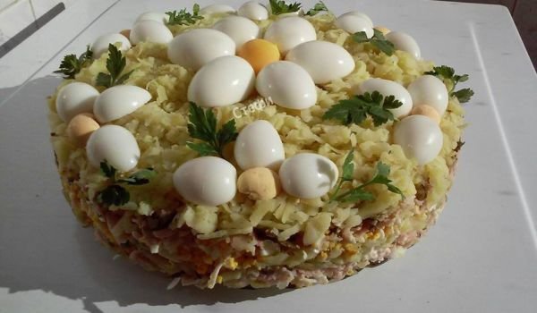 Въздушна картофена торта