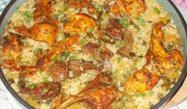 Заешко с дробчета на фурна