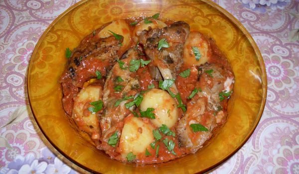 Заешко с картофи