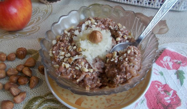 Закуска с овесени ядки и шоколад