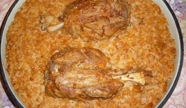 Запечени джоланчета с кисело зеле