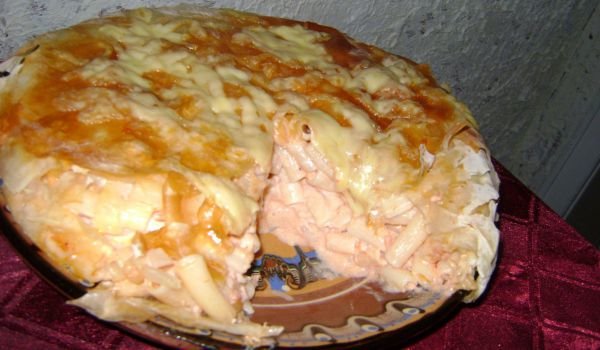 Запечени макарони с хрупкава коричка