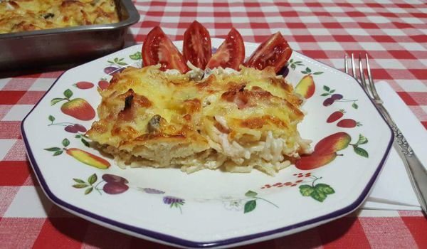 Запечени спагети