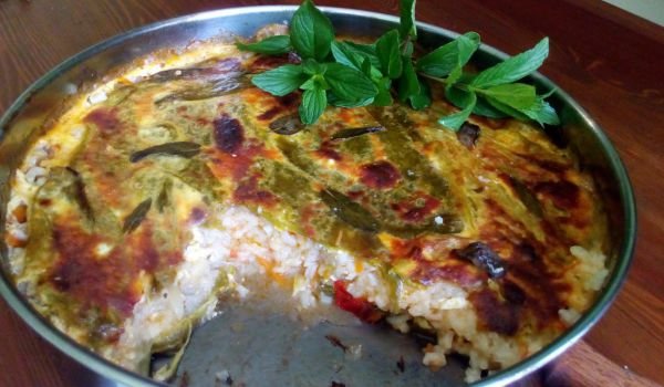 Запеканка чушки с ориз