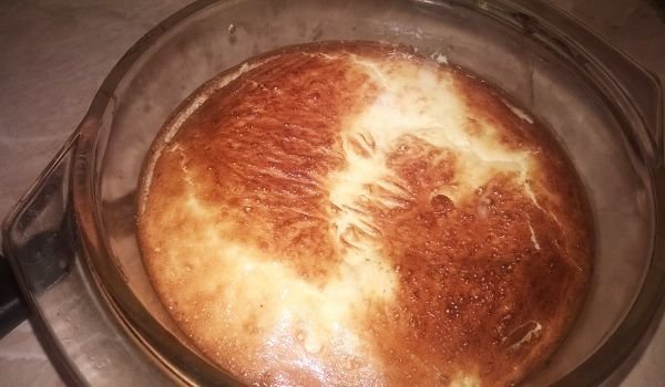 Запеканка от боб и праз със заливка