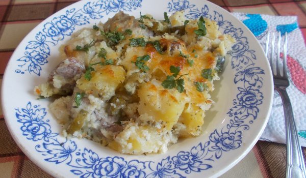 Запеканка от свинско бонфиле