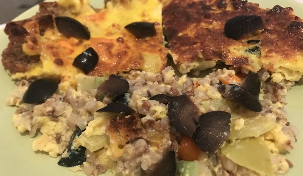 Запеканка с елда на парти грил