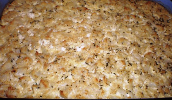 Запеканка с карфиол и яйца