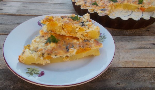 Запеканка с картофи и тиква