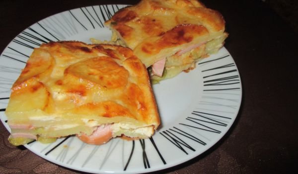 Запеканка с картофи и тиквички