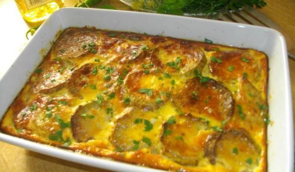 Запеканка с тиквички и сирене