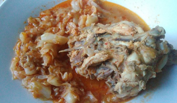 Зеле с пилешки фенери