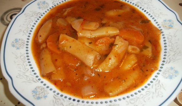 Зелен боб с домати