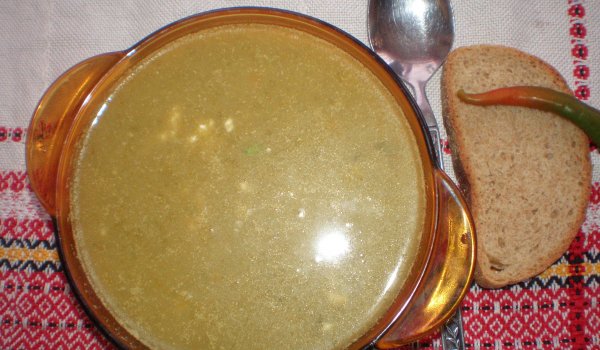 Зелена супа с лапад