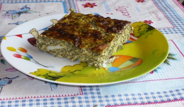 Зелена запеканка