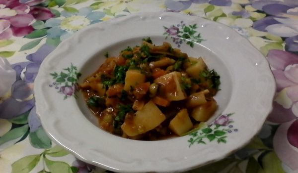 Зеленчуков гювеч за пости