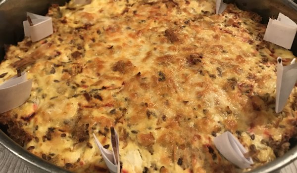 Зеленчукова баница с късмети