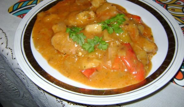 Зеленчукова яхния с картофи