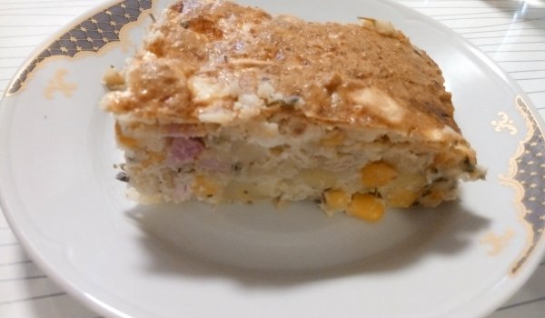 Зеленчукова запеканка със заливка