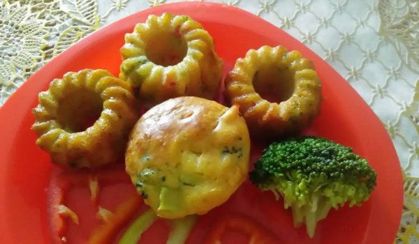 Зеленчукови Мъфини с Яйца