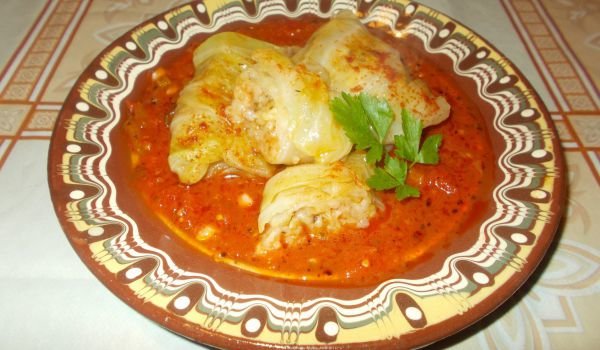 Зелеви сарми с гъби и ориз