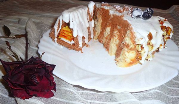 Зимна празнична торта