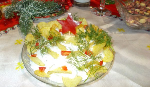 Зимна разядка с картофен чипс